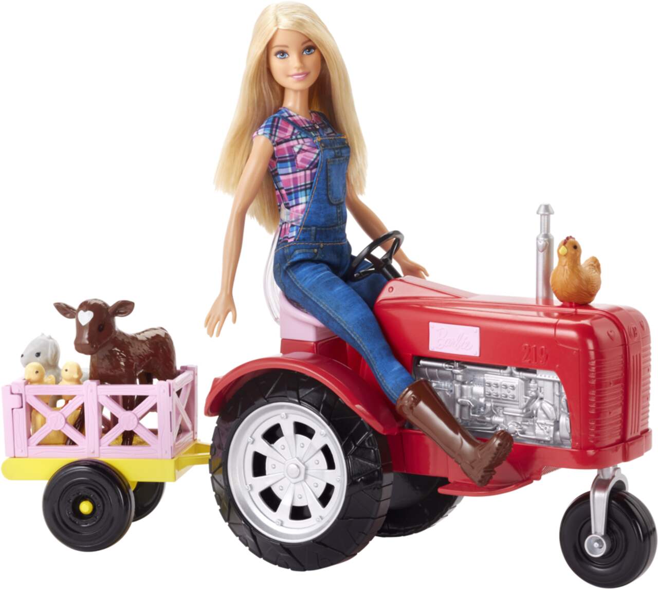 Jeu De Poupées Barbie Avec Bateau Et Jeep