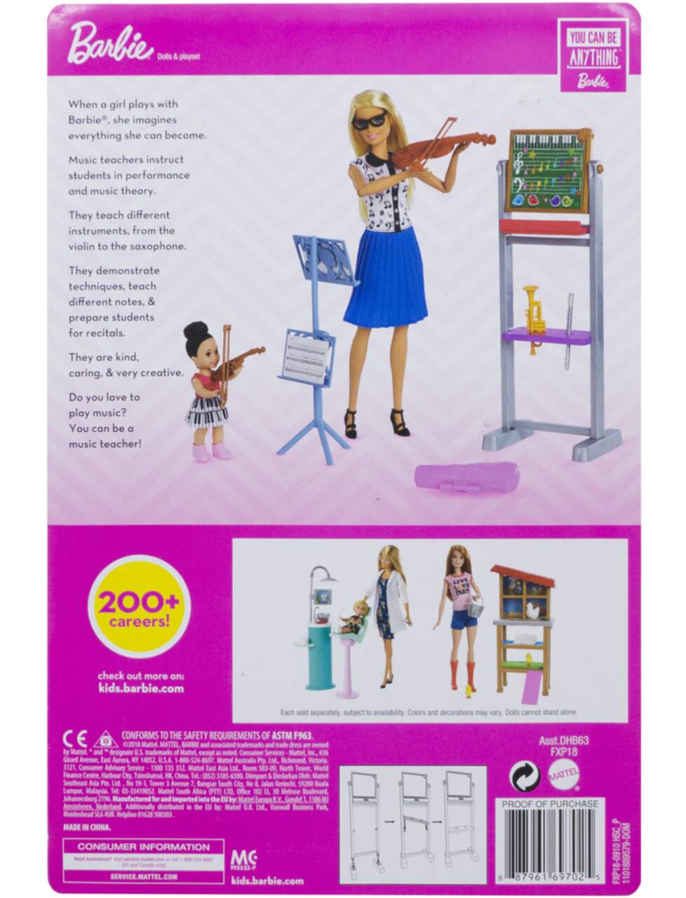 Barbie music teacher doll on sale