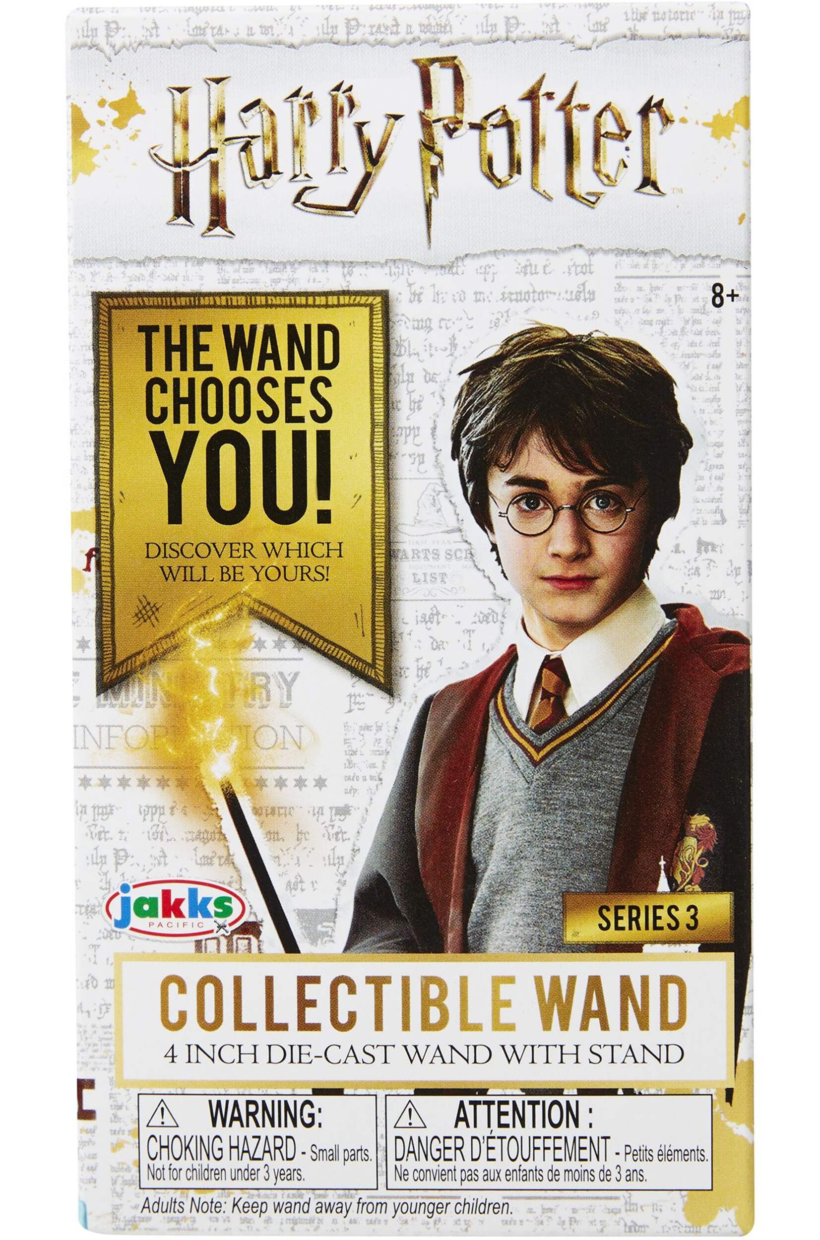 Harry Potter Diecast Wands, Assorted, 4-in Front_Flat