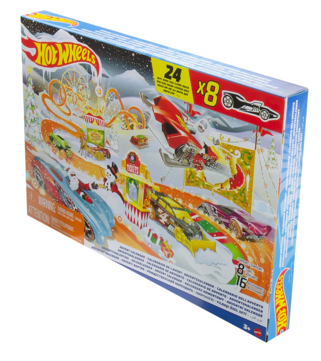 Hot Wheels® 24Day 2022 Advent Calendar with 8 164 Scale Vehicles