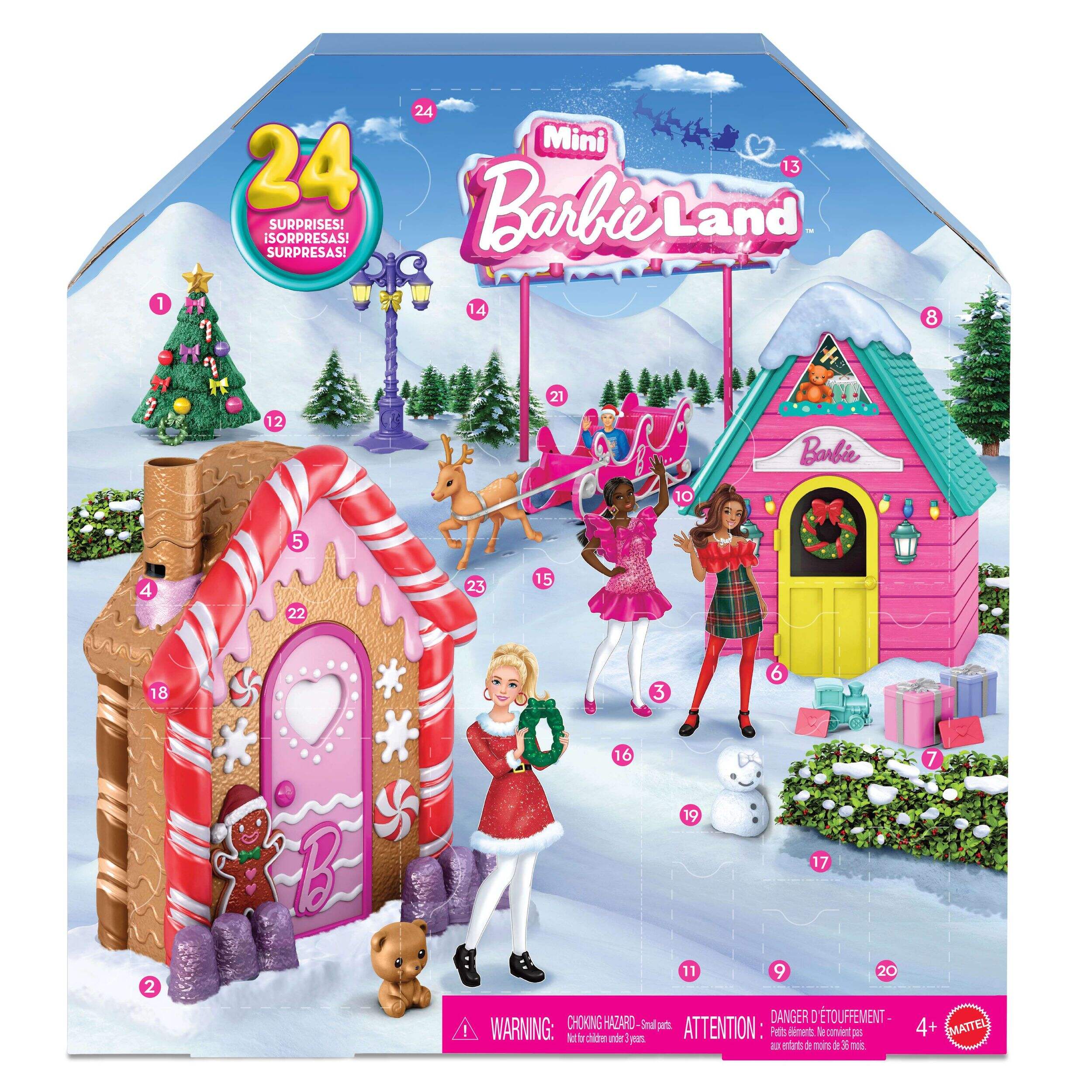 Barbie Mini BarbieLand™ 2025 Advent Calendar, Ages 4+ Front_Flat