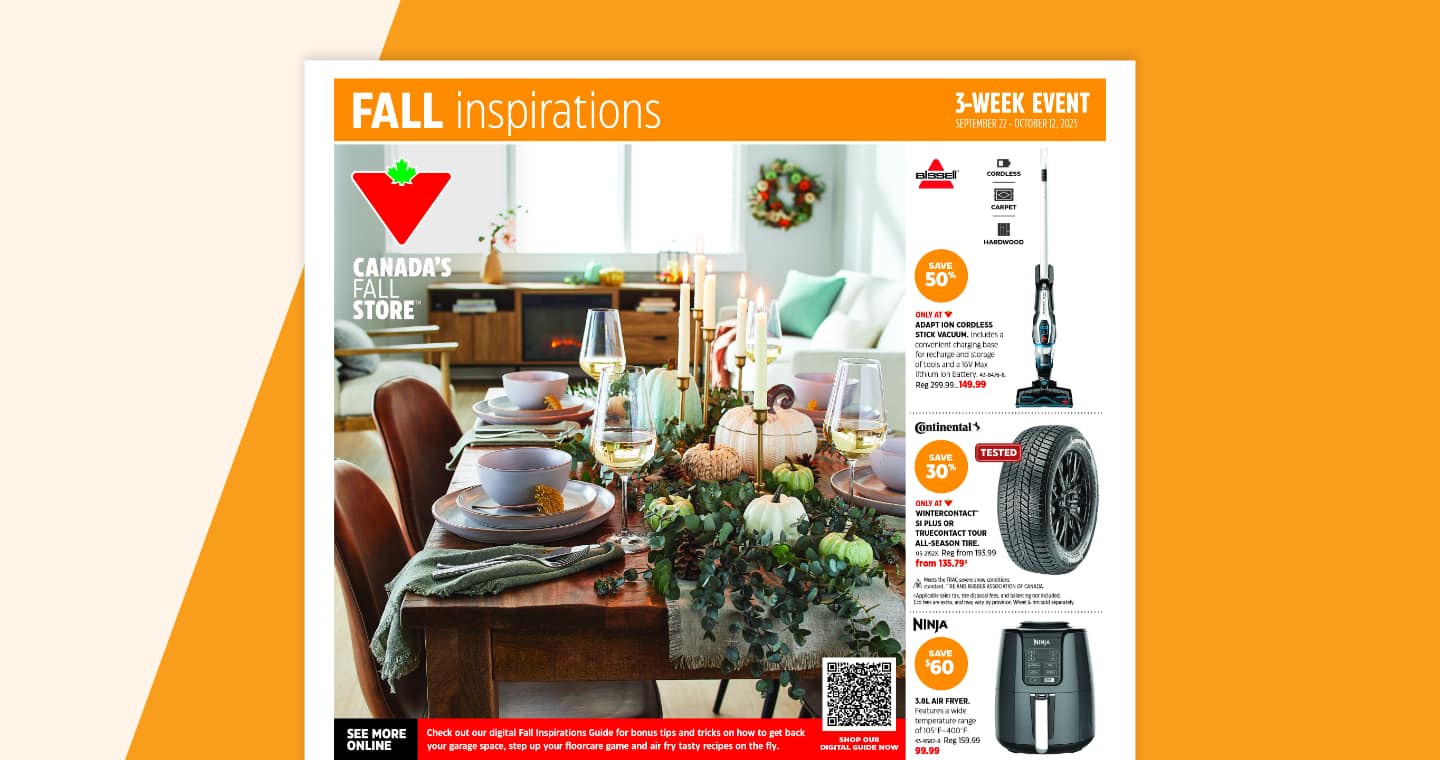 Front cover of the 2023 Fall Inspirations Guide.