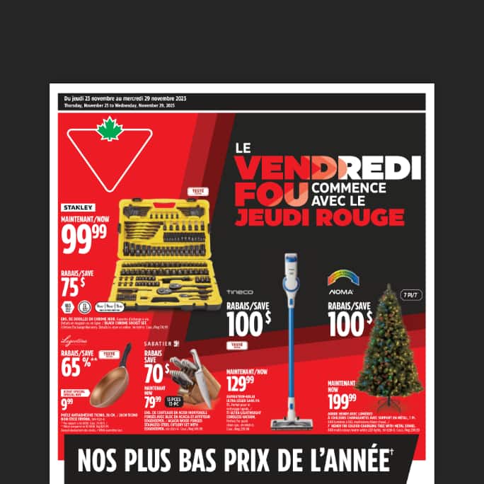 Consultez notre circulaire hebdomadaire.