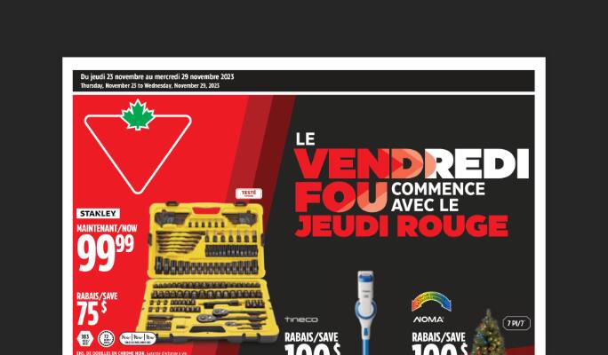 Consultez notre circulaire hebdomadaire.