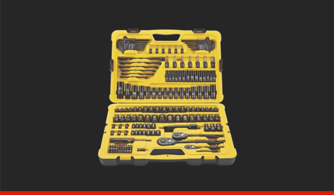 Stanley Chrome Socket Set, 183-pc 