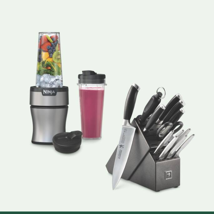 Ninja Nutri-Blender, 700W  Henckels Forged Knife Set, 14-pc 