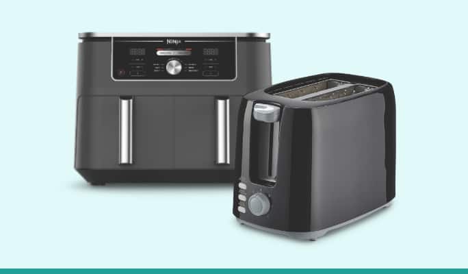 Ninja Foodi XL Dual Zone Air Fryer  Master Chef 2 Slice Toaster