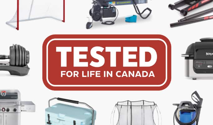 An assortment of Canadian Tire TESTED products.