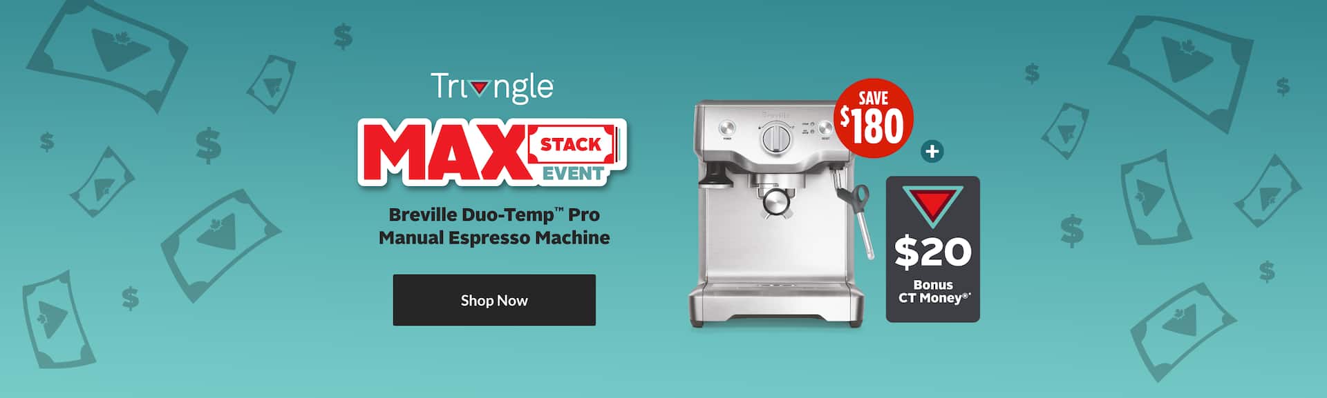 Breville Duo-Temp Pro Manual Espresso Machine 