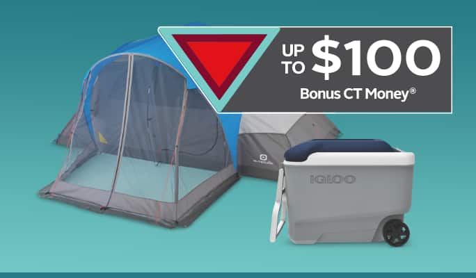 Outbound 8 Person Dome Tent   Igloo 40-Qt Wheelie Cooler  
