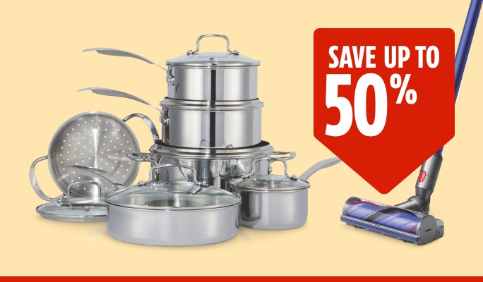 Dyson V11 Cordless Stick Vacuum Cleaner  Vida by PADERNO Elite 3-Ply Stainless Steel Cookset