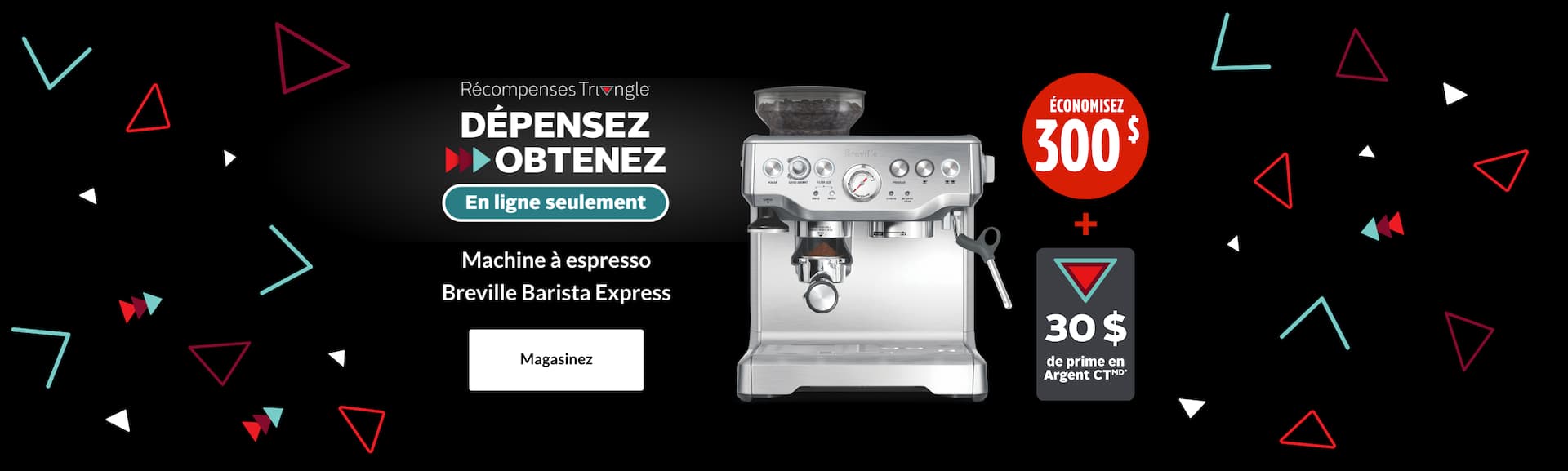 Machine à espresso Breville Barista Express  ÉCONOMISEZ 300 $ + GAGNEZ une prime de 30 $ en Argent CT