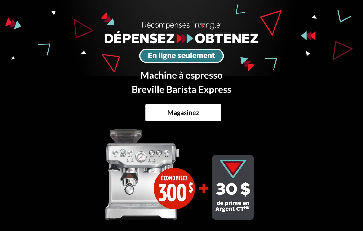Machine à espresso Breville Barista Express  ÉCONOMISEZ 300 $ + GAGNEZ une prime de 30 $ en Argent CT
