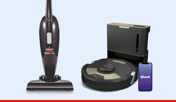 Bissell Magic Stick Vacuum  Shark Matrix Plus 2-in-1 Robot Vacuum & Mop