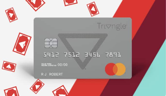 A Triangle credit card.