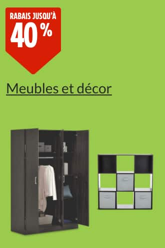 Découvrez les aubaines sur les meubles et les articles de décoration.