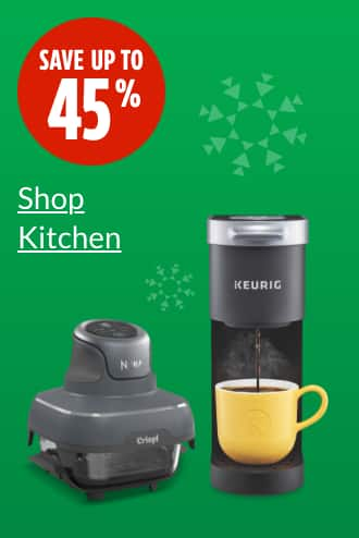 Save up to 45%  Ninja Crispi Air Fryer  Keurig K-Mini Coffee Maker