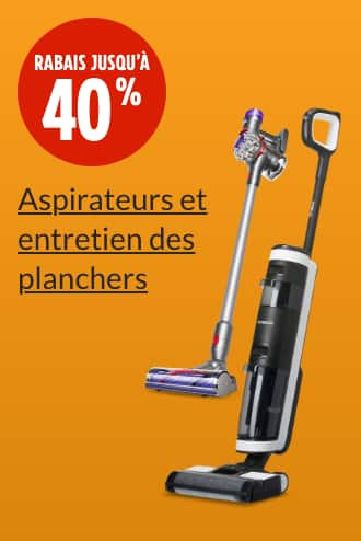 Rabais jusqu’à 40 %  Aspirateur-balai sans fil Dyson V7 Advanced  Aspirateur vertical sec/humide Tineco Floor One S3 Ultra