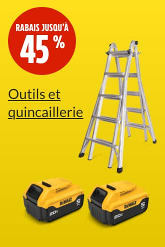 Échelle multiusage Mastercraft, catégorie 1A, 21 pi  Batterie DEWALT DCB205-2, 20 V, paq. 2