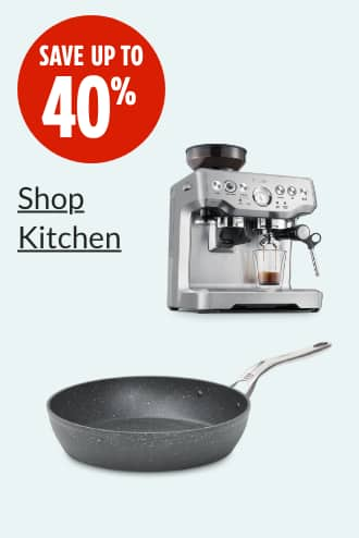 Save up to 40%  Breville Barista Express Espresso Machine  Heritage The Rock Non-Stick Frying Pan, 12-in