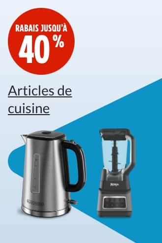 Rabais jusqu’à 40 %  Mélangeur Ninja Professional Plus DUO  Bouilloire électrique Black & Decker Kitchen Tools, 1,7 L