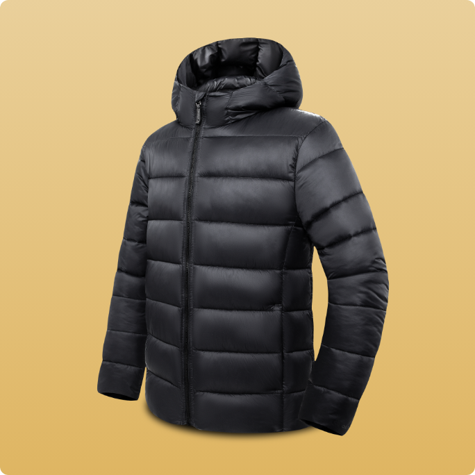 An Outbound Spruce Puffer Jacket.