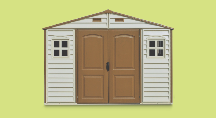 Duramax Woodside Garden Shed, 10x8-ft