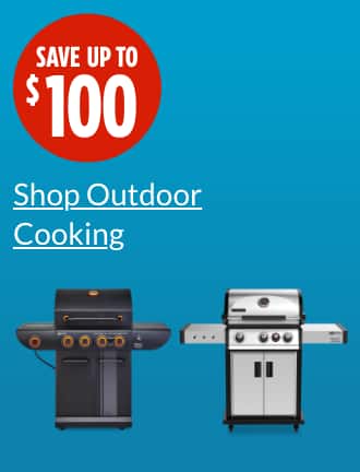 "Save up to $100.  MASTER Chef Grill Turismo 4-Burner Convertible BBQ  Vermont Castings 3-Burner Propane BBQ"