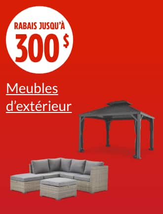 Rabais jusqu’à 300 $.  Ensemble modulaire CANVAS Bala, 6 pièces  Abri de jardin à toit rigide CANVAS Skyline, 10 x 12 pi