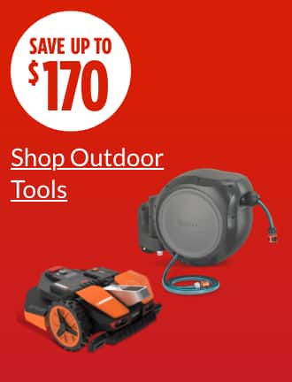 Save up to $170.  WORX WR208 Landroid VISION 20V Mower  Gardena Wall-Mounted Auto Hose Reel, 100-ft