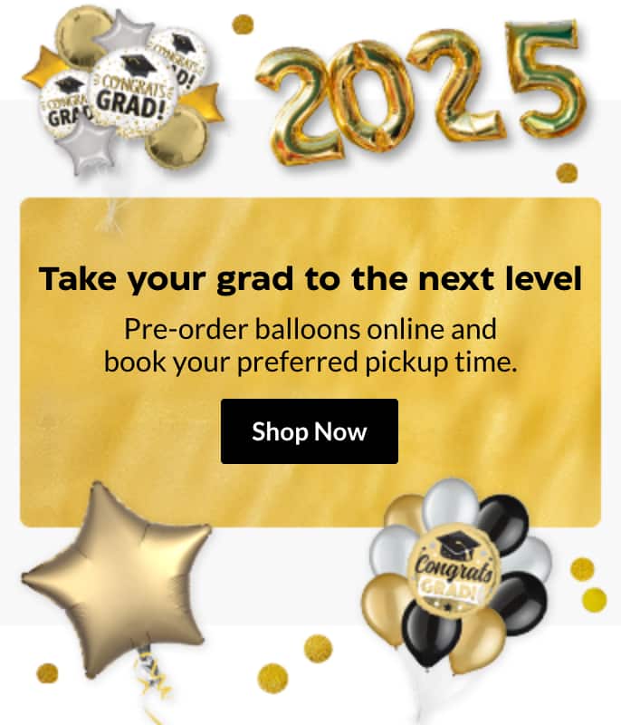 Shop grad balloons now.