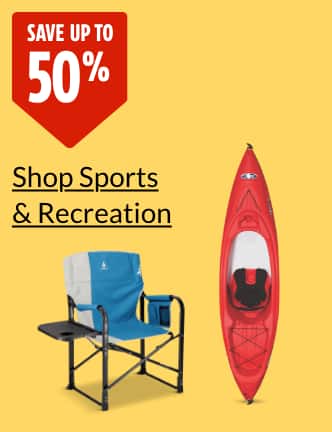 Save up to 50%  Pelican Summit 100X Sit-In 1-Person Kayak, 10-ft  Woods Folding Director's Camping Chair with table