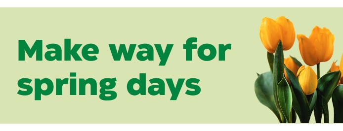 Make way for spring days