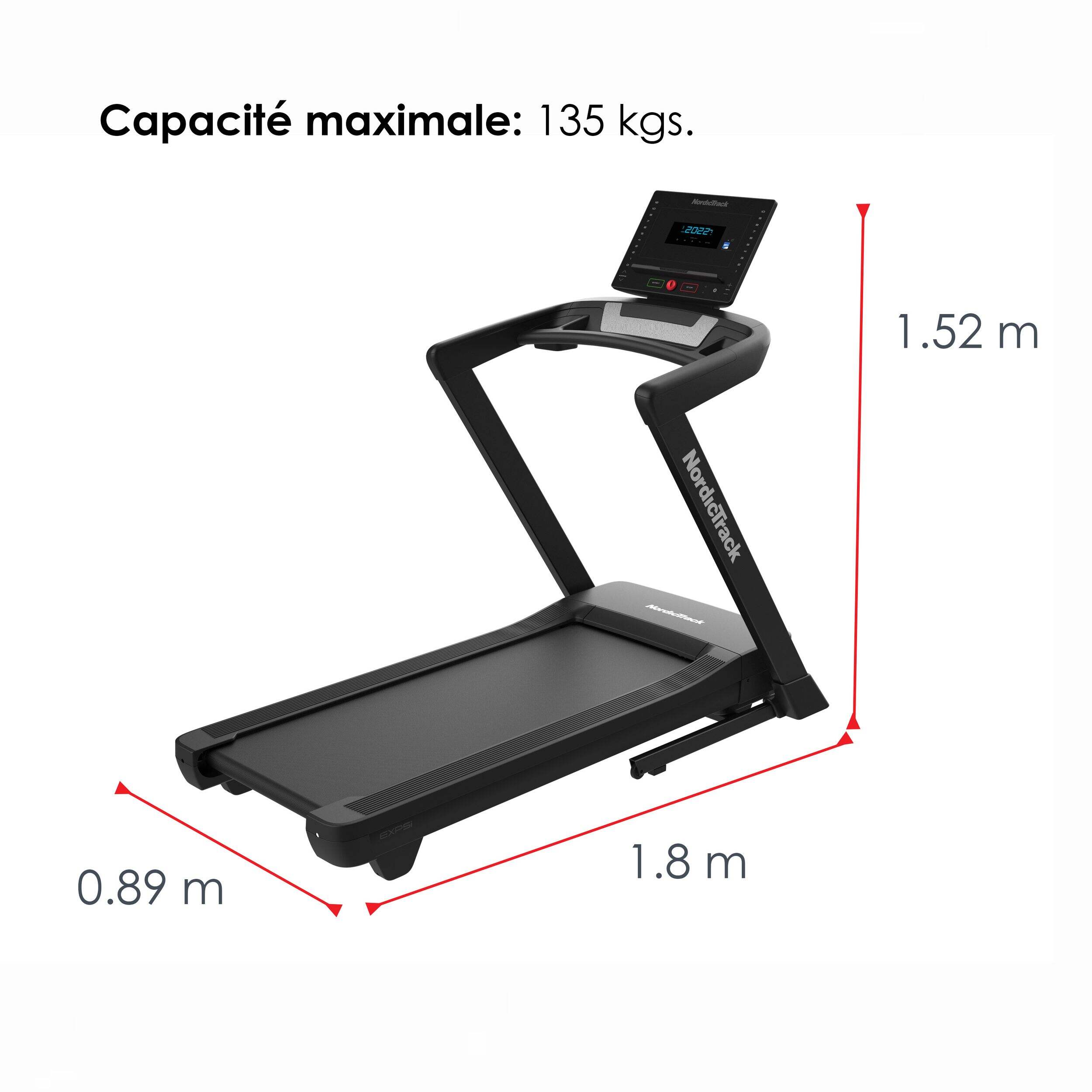 Tapis roulant pliable NordicTrack EXP 5i, modèle 2023, compatible avec ...