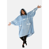 Couverture douce surdimensionnée à porter en microfibre Comfy Dreams comme à la télé, violet Front_Flat