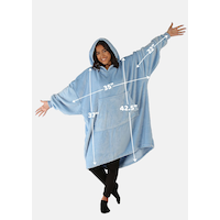 Couverture douce surdimensionnée à porter en microfibre Comfy Original comme à la télé, rose Front_Flat