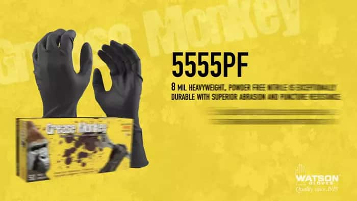 Grease Monkey Standard-Duty Nitrile Disposable Gloves puncture