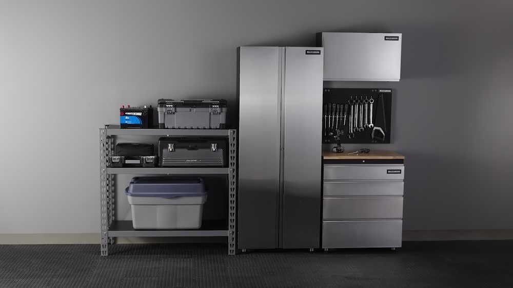 MAXIMUM HeavyDuty Steel Pegboard for Garage, Black Series, 22 x 30 x 1