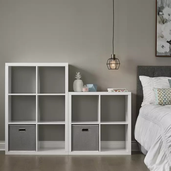 CANVAS Invermere 6Cube Storage Organizer, Bookcase/Bookshelf, White