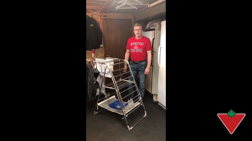 type A Heavy Duty Gullwing Folding Drying Rack, 62.5 x 23.3 x 44in