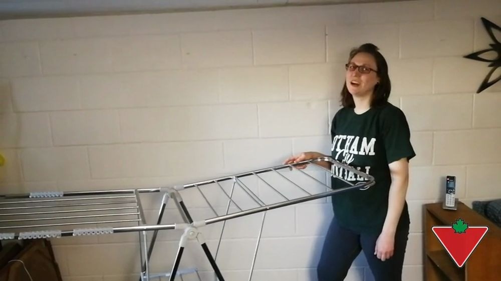 type A Heavy Duty Gullwing Folding Drying Rack, 62.5 x 23.3 x 44in