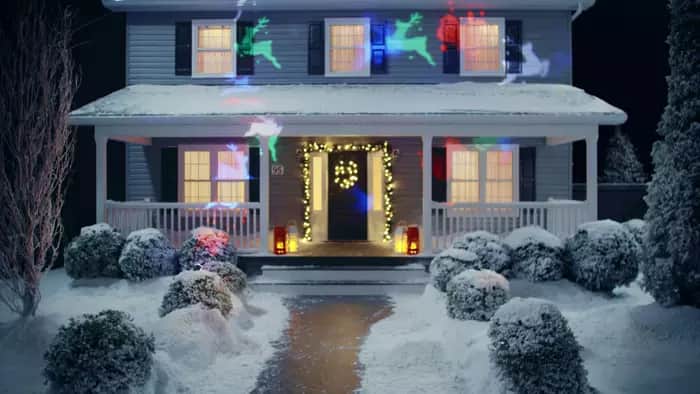 Projecteur flocon de neige de Noël, Gemmy Lightshow intérieur